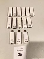 All 14 adapters laid out to show quantity and exterior