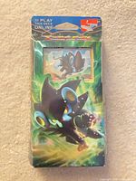 Front of sealed Electric Eye theme deck box featuring Luxray