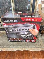 Front view of boxed Line 6 Spider IV 15 amplifier