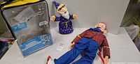 Entire lot showing dummy, wizard puppet and display bag