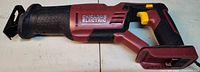 Left side full view of Chicago Electric cordless reciprocating saw