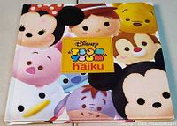 Front cover of Disney Tsum Tsum Book of Haiku showing characters and title