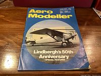 Front cover showing title, date, price, Lindbergh feature and Spirit of St. Louis image