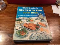 Front cover of cookbook with dust jacket