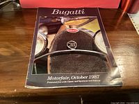 Front cover of Bugatti Motorfair October 1987 booklet