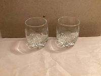 Front view of both shot glasses