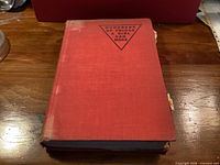 Front cover of red cloth hardcover book