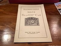 Front cover of Stanley Car instruction manual
