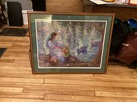 Front view of framed print showing artwork and frame