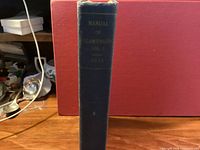 Spine of blue cloth Manual of Seamanship Volume 1, 1937