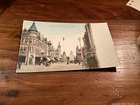 Front of postcard depicting Mariposa Street Fresno California