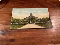 Front view of Ocean Grove Auditorium postcard