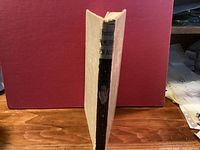 Spine and boards of hardcover book