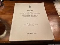 Front cover showing title, author, date