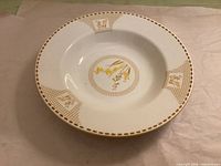 Top view of bowl showing pattern and overall condition