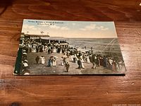 Front of postcard showing color image and title