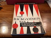 Front cover of The Backgammon Book paperback