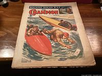 Front cover of The Champion magazine showing title, date, price and cover art