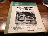 Front cover of bound Transportation Bulletin Berkshire Street Railway volume