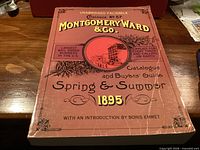 Front cover of 1895 Montgomery Ward facsimile catalogue