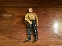 Front view of Captain Kirk action figure showing uniform and overall wear