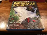 Front cover of "Waterfalls of Ontario" book