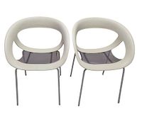 Front view of both wrap-around chairs