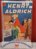 Front cover of Henry Aldrich #17 comic book in protective sleeve