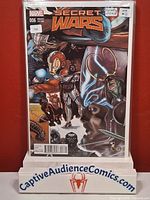 Front view of Marvel Secret Wars #6 Connecting Variant comic in sleeve