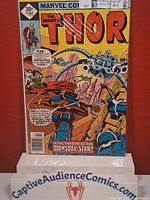 Front view of Thor #261 Whitman Variant comic in protective sleeve