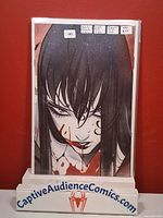 Front view of bagged and boarded Vampirella #15 virgin variant comic