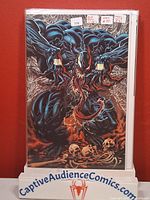 Front cover of Venom #31 virgin variant in bag and board displaying artwork and overall condition