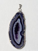 Full front view of pendant showing overall shape and bezel