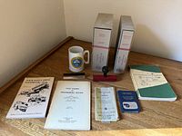 All items laid out on desk