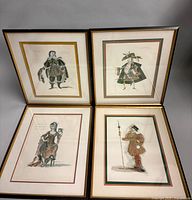 Group shot of four framed prints