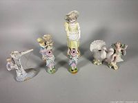 Group shot of all six bisque pieces