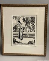 Full view of matted and framed print