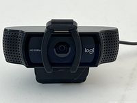 Front view showing lens, HD 1080p marking and Logi logo