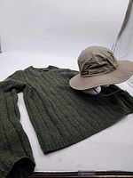 Sweater and hat full view