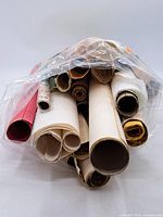 Bag containing mixed paper rolls