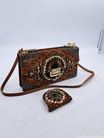 Bag front and coin purse showing overall design and size