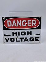 Front view showing full text and mounting holes