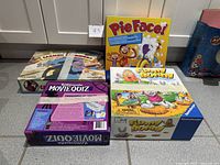 Group shot of all four board games