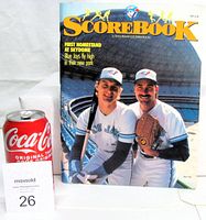 Front cover featuring players Dave Stieb and Kelly Gruber