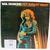 Front cover of Neil Diamond Hot August Night album