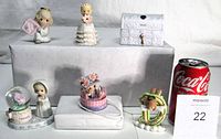 All six Precious Moments February items grouped