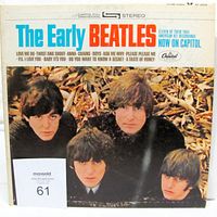 Front cover of The Early Beatles LP showing album art and catalogue details