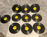All ten MGM records arranged to show quantity