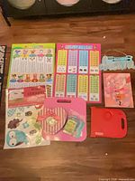 All lot items overview on floor