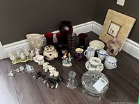 Entire grouping of decorative items arranged on floor